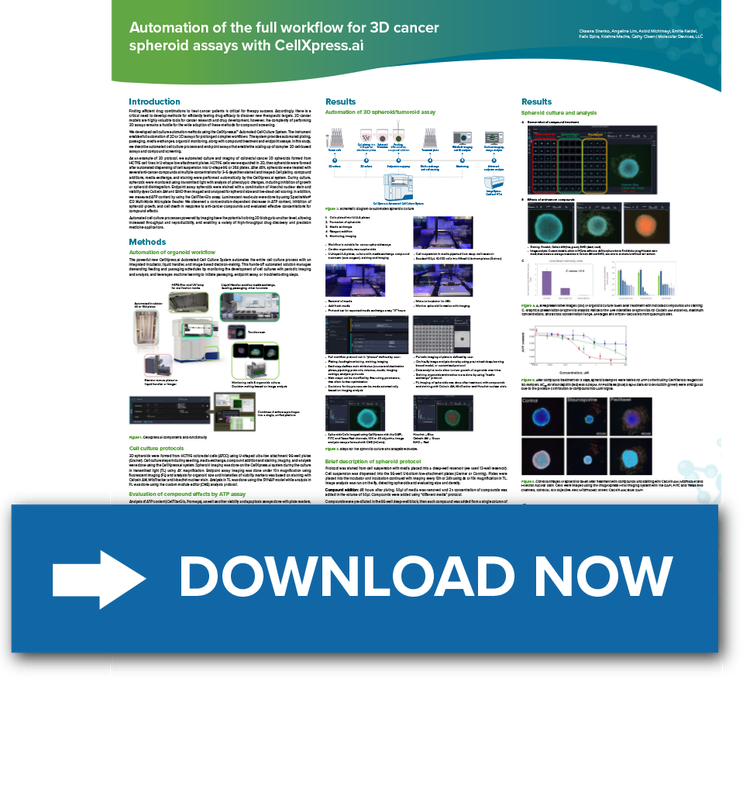 3D cancer spheroid assays with CellXpress.ai